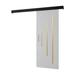 Schuifdeuren Salwador Y 80x204 cm (Wit / Zwart / Gouden)