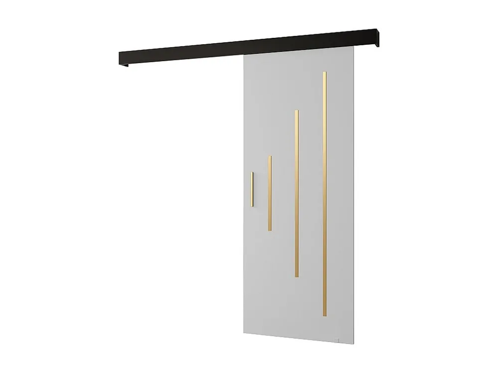 Schuifdeuren Salwador Y 80x204 cm (Wit / Zwart / Gouden)