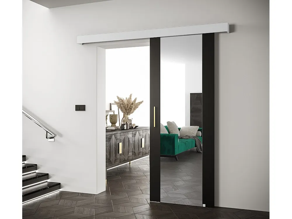 Schuifdeuren Salwador II 80x204 cm (Zwart / Wit / Gouden)