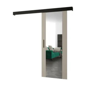 Schuifdeuren Salwador II 90x204 cm (Casjmier / Zwart / Zwart)