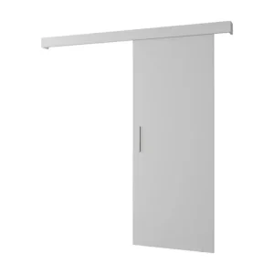 Schuifdeuren Salwador I 90x204 cm (Wit / Wit / Zilver)