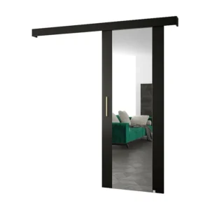 Schuifdeuren Salwador II 90x204 cm (Zwart / Zwart / Gouden)