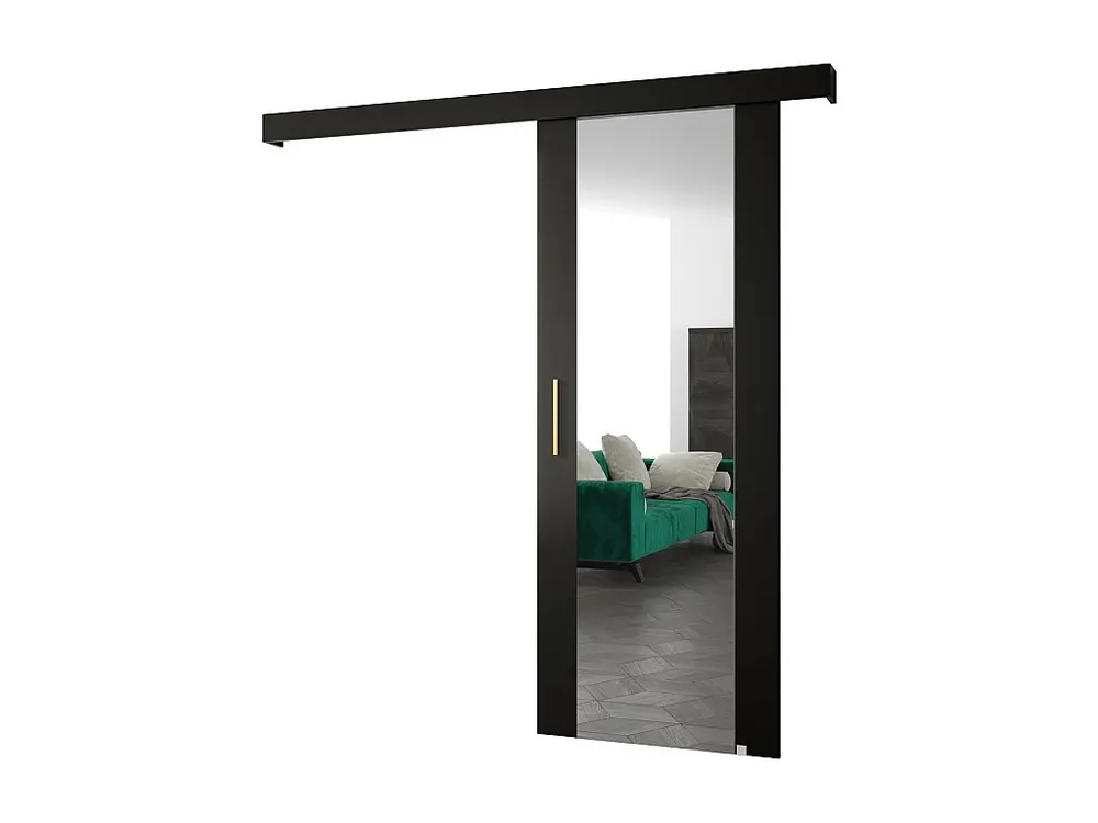 Schuifdeuren Salwador II 90x204 cm (Zwart / Zwart / Gouden)