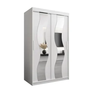 Sewilla kledingkast met schuifdeuren 200/120/62 2 deuren (wit/wit)