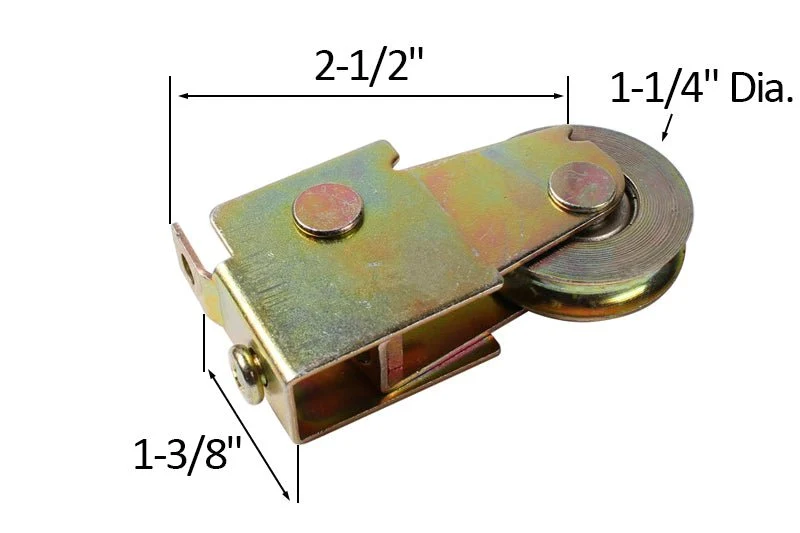 Sliding Glass Patio Door 1-1/4" Daimeter Staal Ball Bearing Roller