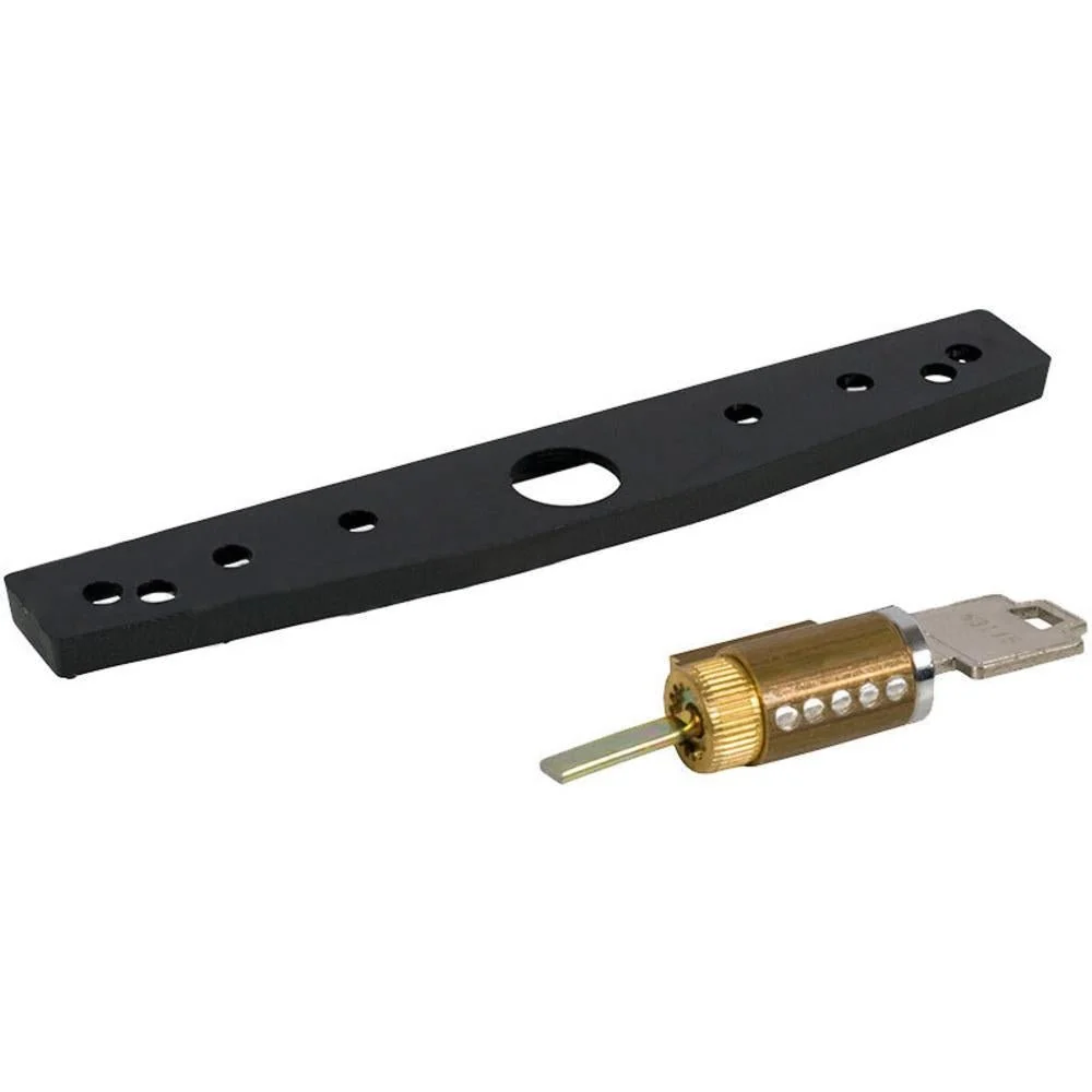 Sliding Glass Patio Door Outside Pull Spacer & Cylinder - Ebbenhout
