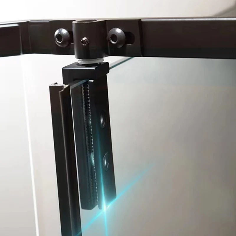 Transparent Tempered Shower Door Pivot Grauw Framed Shower Bath Door 31