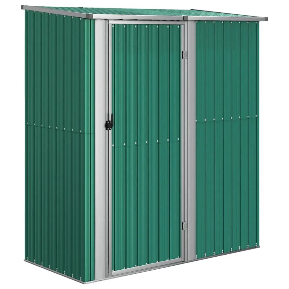 Tuinschuur 180,5x97x209,5 cm gegalvaniseerd staal groen