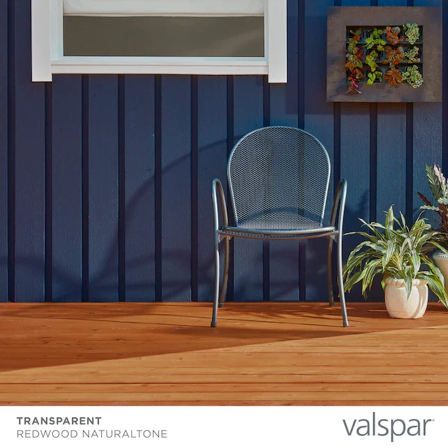 Valspar® Pre-tinted Redwood Naturaltone Transparant Exterior Wood Stain and Sealer (1 Gallon)