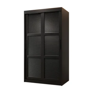 ZALUZJA KLEDINGKAST MET SCHUIFDEUREN 200/100/62 2 deuren (zwart)