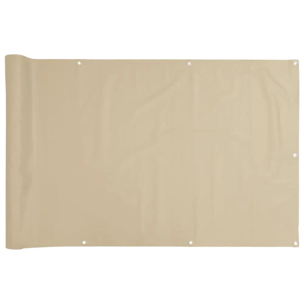 Balkonscherm 120x300 cm oxford stof ecru