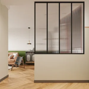 Glazen binnenraam aluminium met poedercoating en gehard glas - Koop nu online