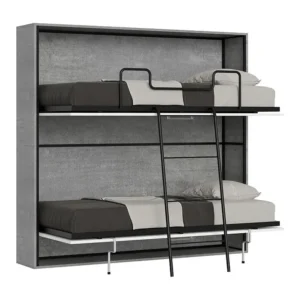 Horizontaal Kando tweepersoons opklapbed cement