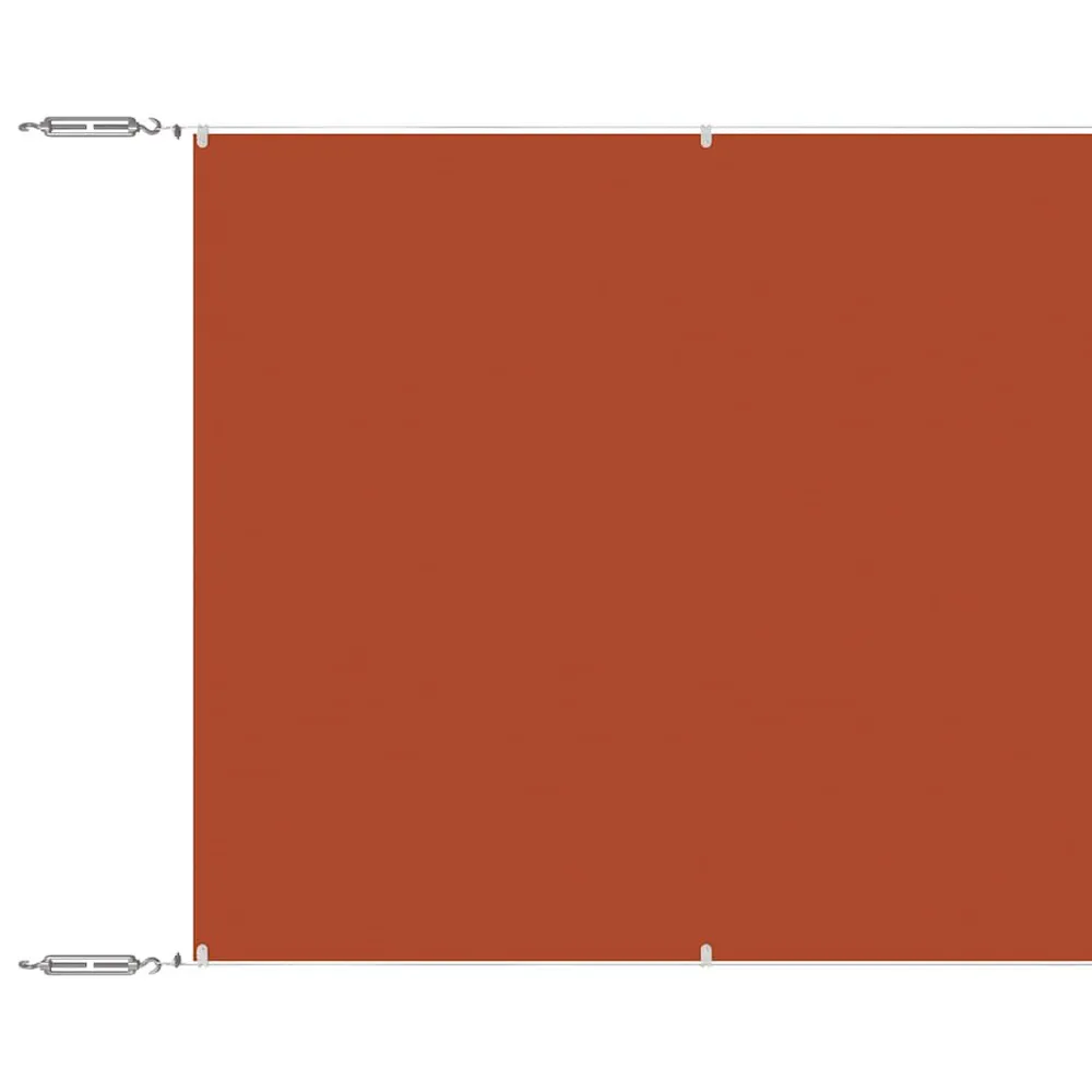 Luifel verticaal 60x1000 cm oxford stof terracottakleurig