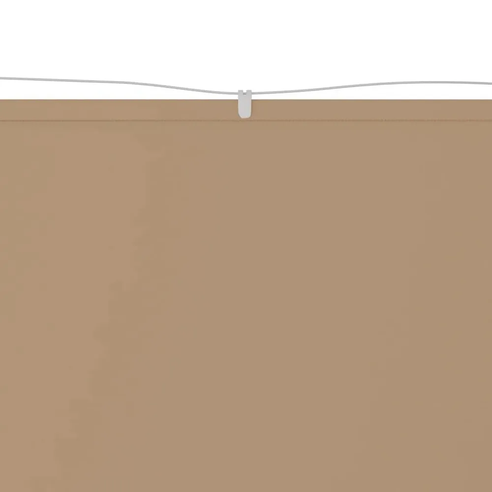 Luifel verticaal 60x360 cm oxford stof taupe