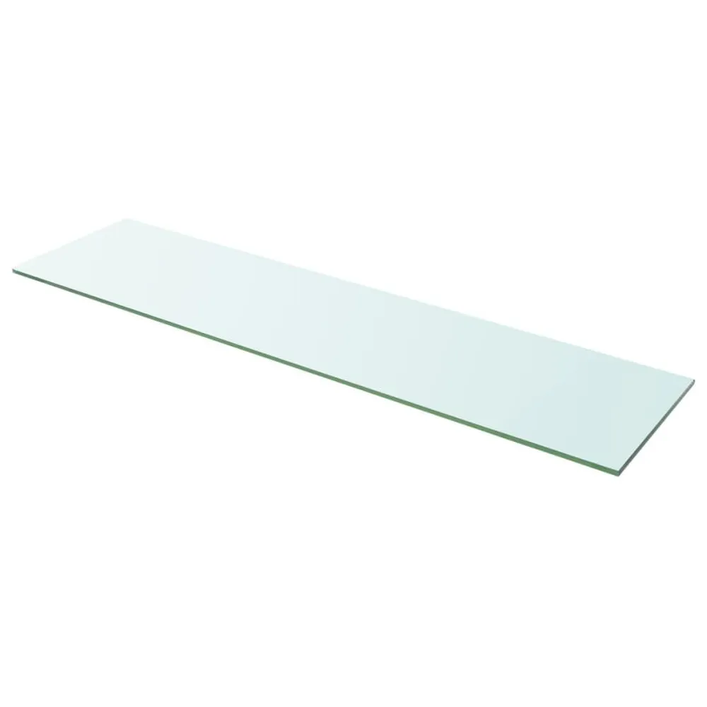 Schappen 2 st 100x25 cm glas transparant