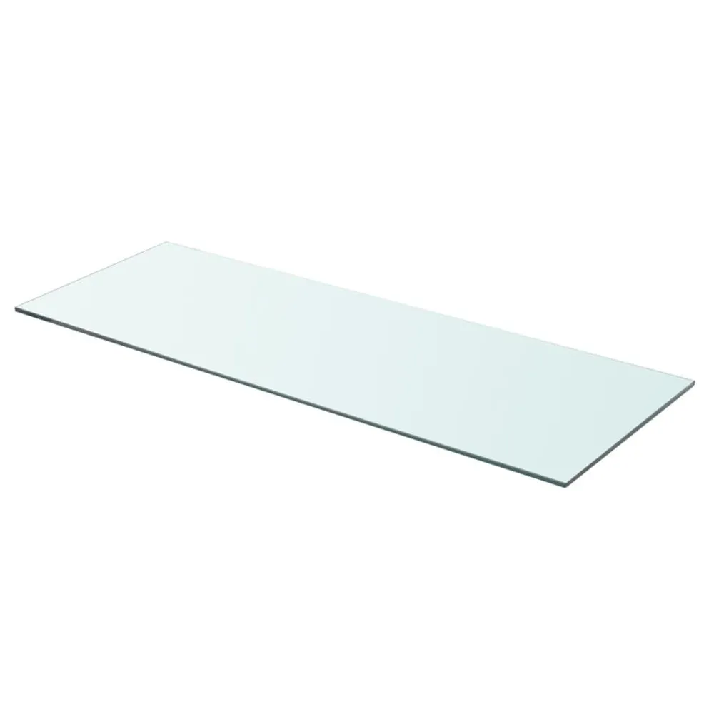 Schappen 2 st 80x30 cm glas transparant