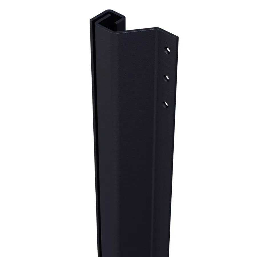 SecuStrip Plus buitendraaiend - terugligging 0-6mm - 2300mm zwartgrijs subliem structuur) - 1010.170.04