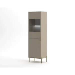 Vitrinekast DIAMO SC54 2D 54x42x190 Ecru