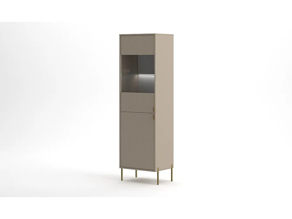 Vitrinekast DIAMO SC54 2D 54x42x190 Ecru