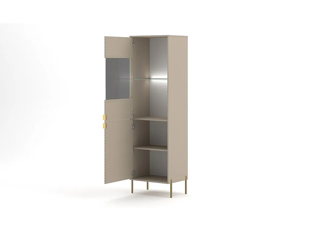 Vitrinekast DIAMO SC54 2D 54x42x190 Ecru
