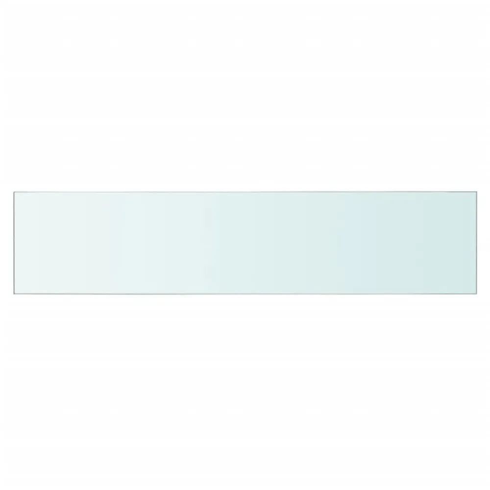 Wandschap transparant 60x12 cm glas
