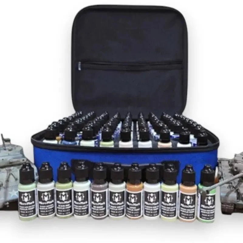 Micro-Mark US Military Plexiglas Painting Set, 81-Piece