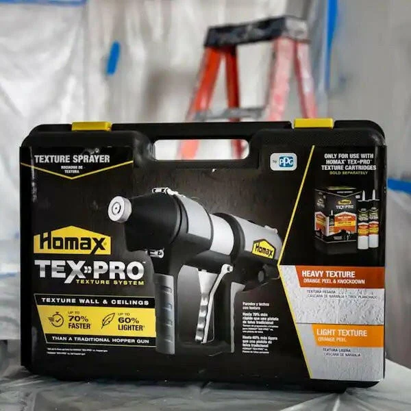 Homax TexPro Texture System Sprayer Taai Carry Case Snel gemonteerd