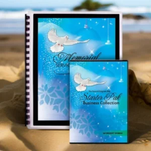 Ultimate Exclusief 10 Funeral Program Software Package wit mat