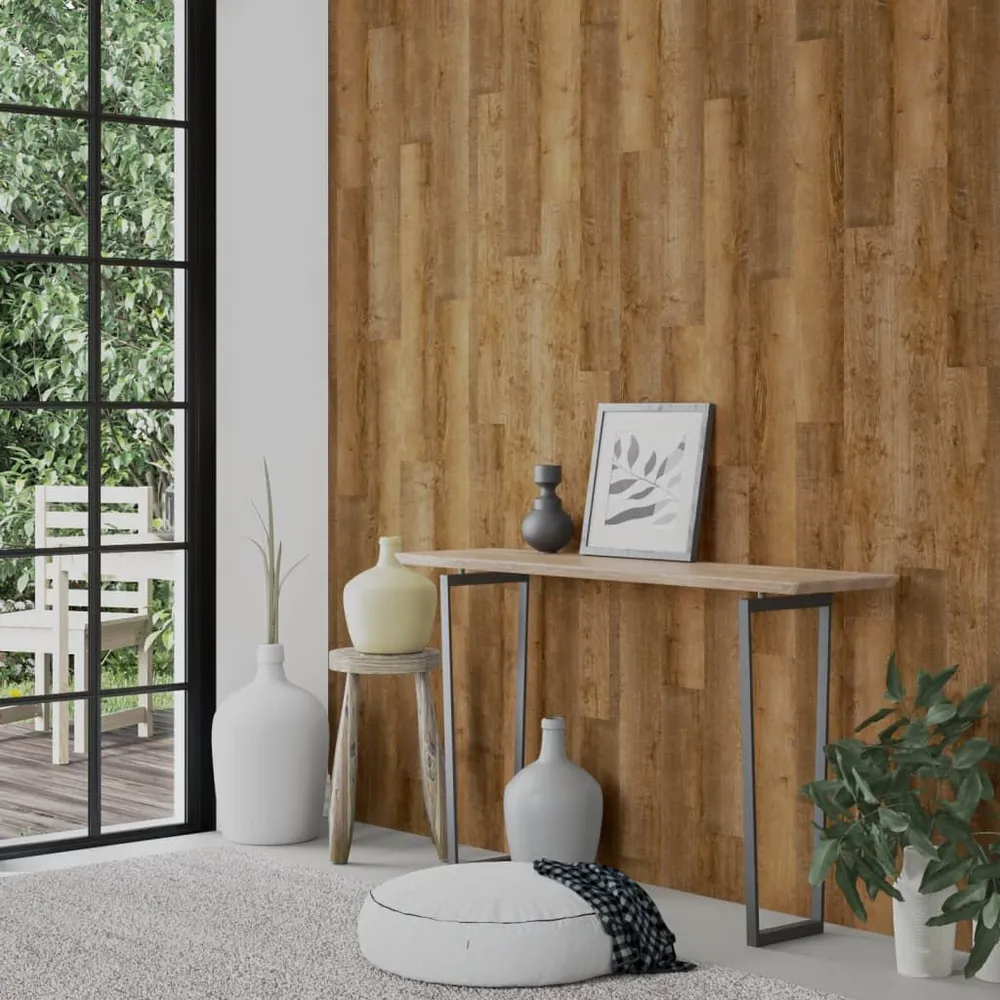 Wandpanelen houtlook 2,06 m² VINYL bruin