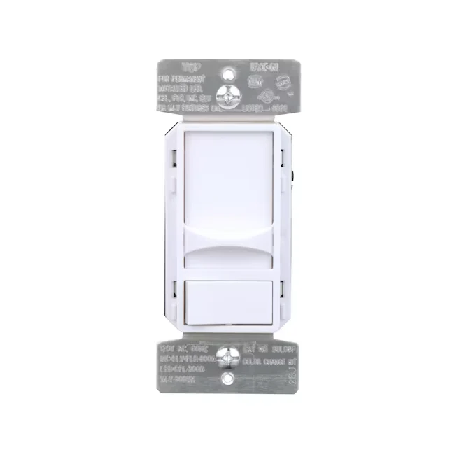 Eaton Allround Single-Pole/3-Way LED Decorator Light Dimmer, White/Light Almond/Ivory