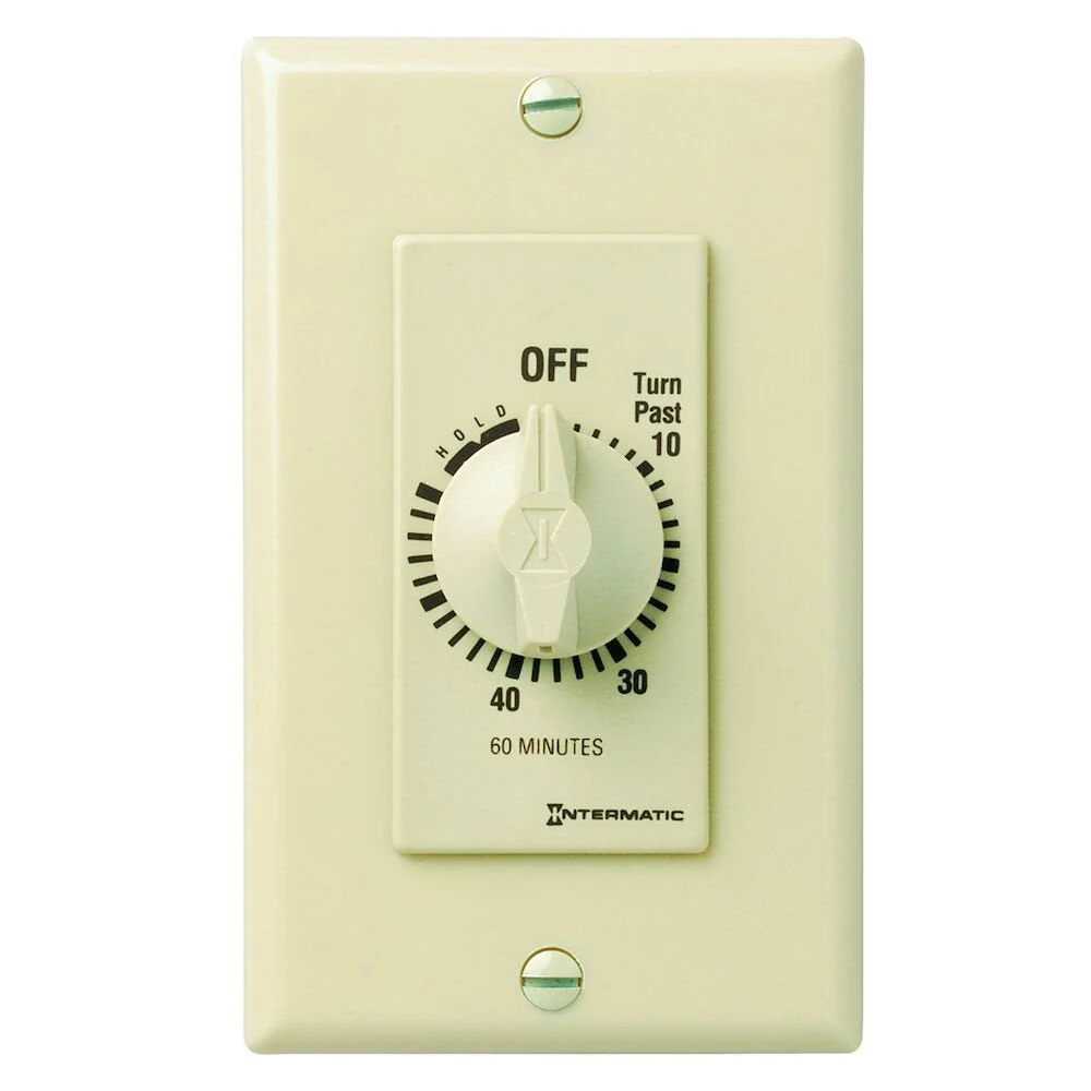 Intermatic - FD60MH - Spring Wound Countdown Timer, Decorator Style, Ivory