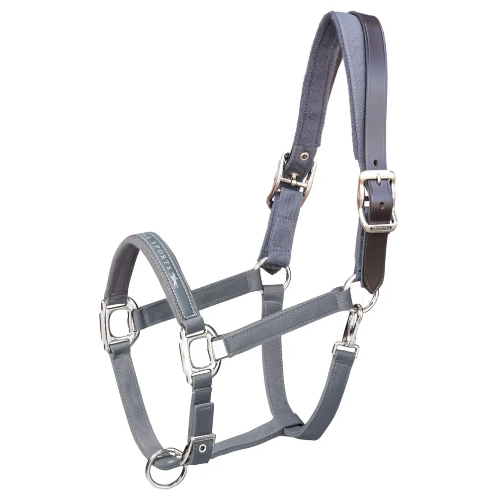 Memphis Breakaway, Nylon Halter + Echt leer strap Anthracite C