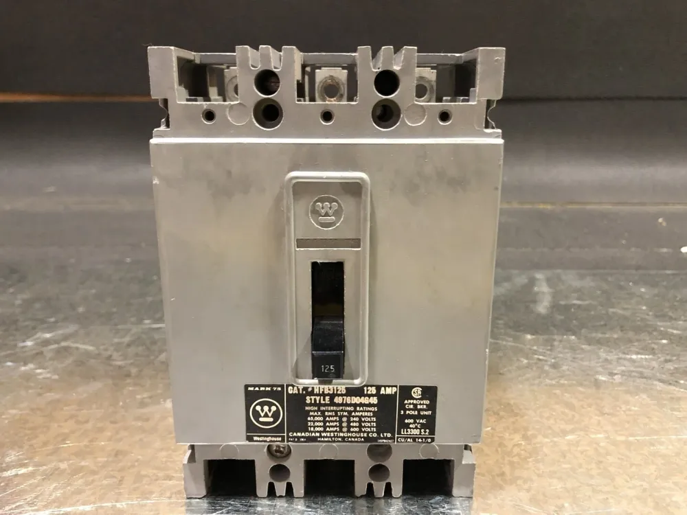 125 Amp, 3 Pole, 600 volts Circuit Breaker HFB3125