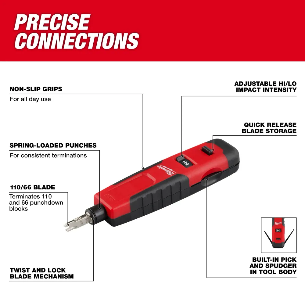 MILWAUKEE Impact Punchdown Tool