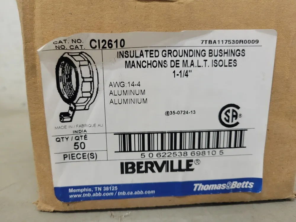 1-1/4" Insulated Grounding Bushing CI2610 (Box 50)