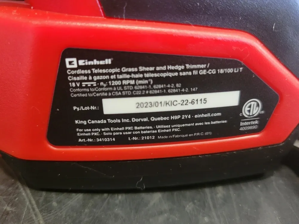 3410314 18V Batterij Pole Grass & Shrub Shear