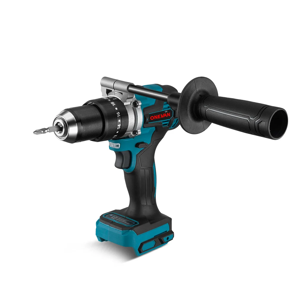 ONEVAN 140N·m 13mm Brushless Mobiel inzetbaar Drill 20+3 Torque | Makita 18V Battery Snel en veilig monteren