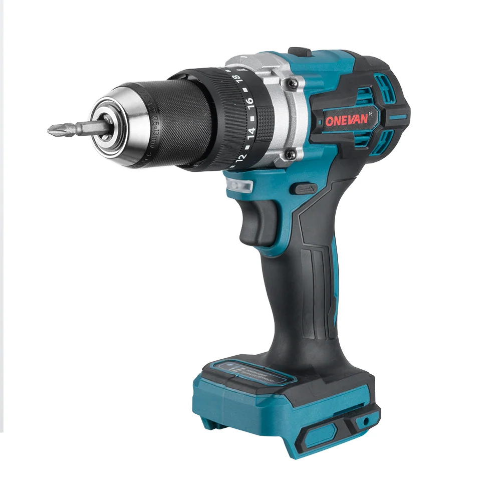 ONEVAN 140N·m 13mm Brushless Mobiel inzetbaar Drill 20+3 Torque | Makita 18V Battery Snel en veilig monteren