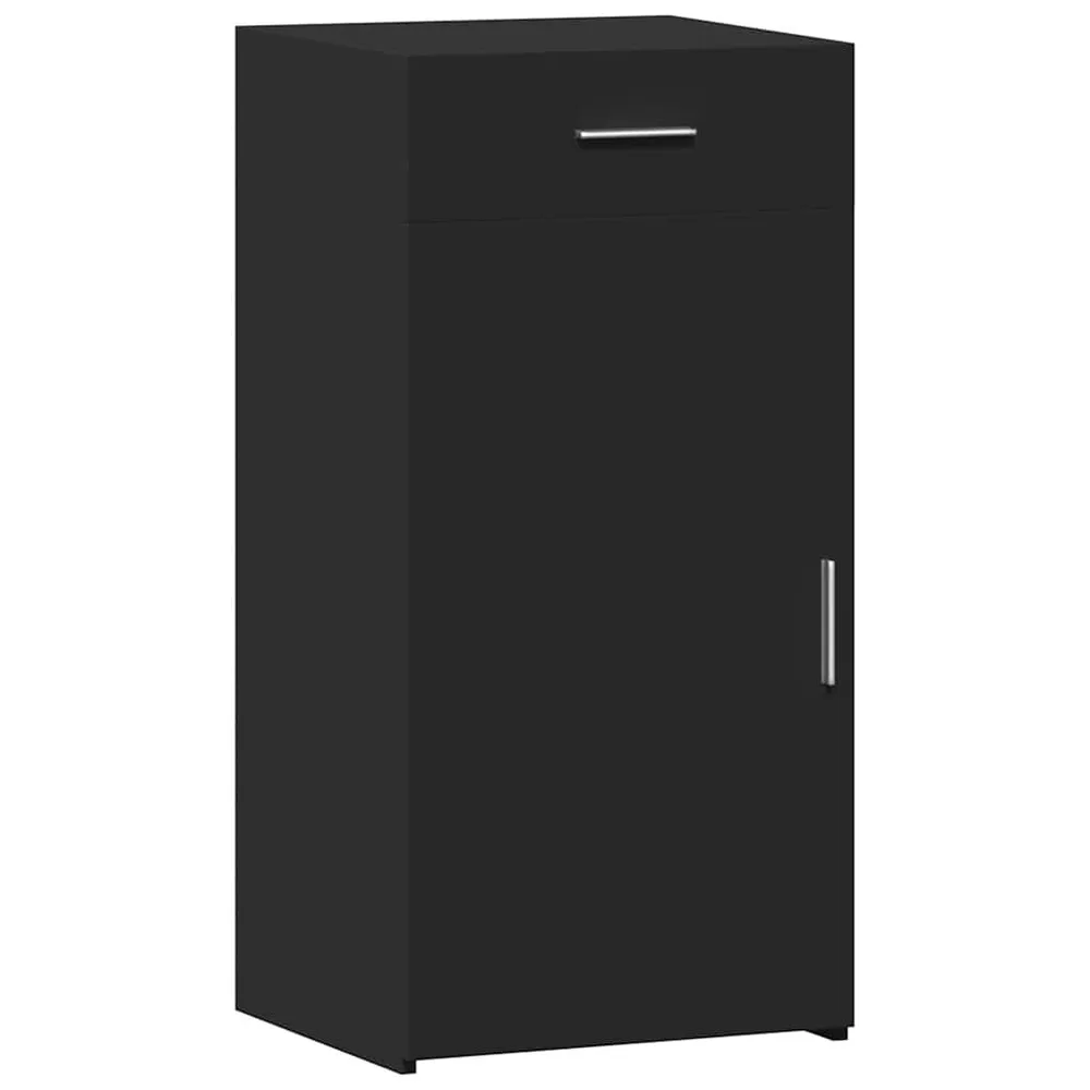 Dressoir 45x42,5x93 cm bewerkt hout zwart