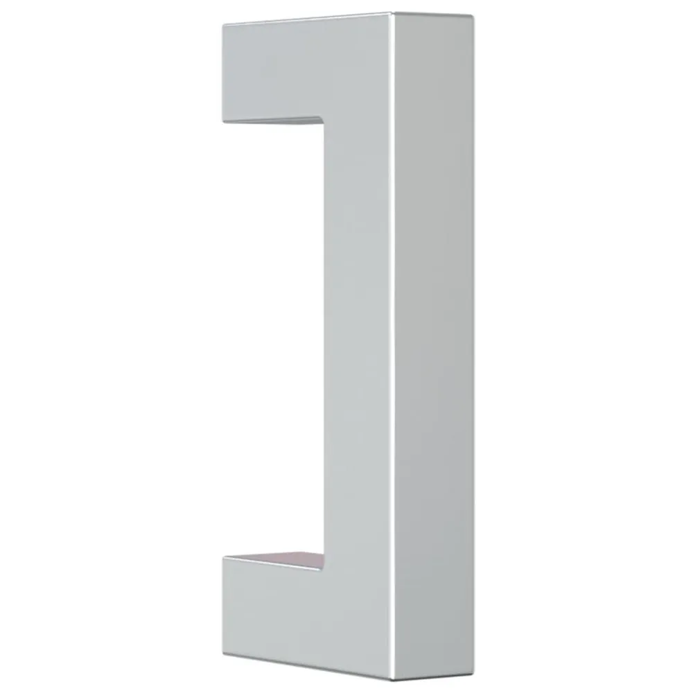 Handvatten 10 st 64 mm roestvrij staal zilverkleurig