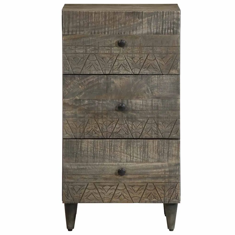 Dressoir 40x33x75 cm massief mangohout met Brandwerende Bescherming