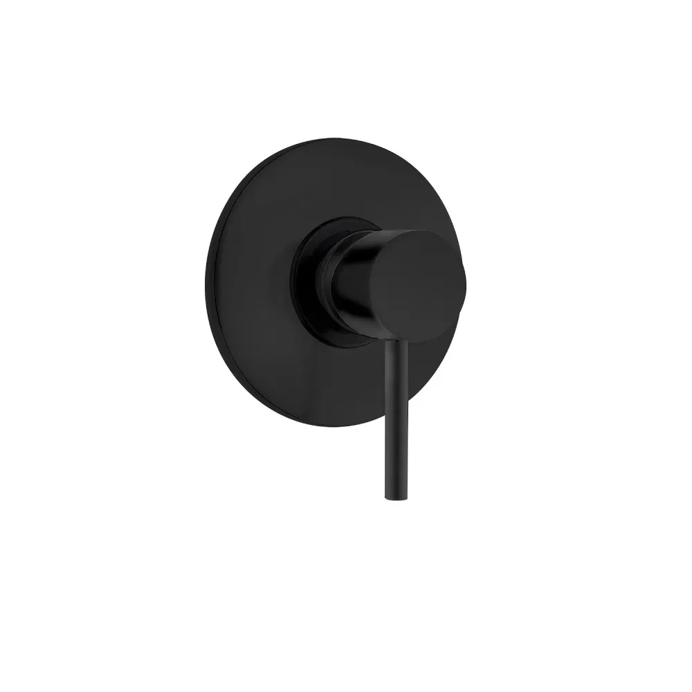 Built- single-lever shower mixer gedempt black brass from Keller taps minimal series