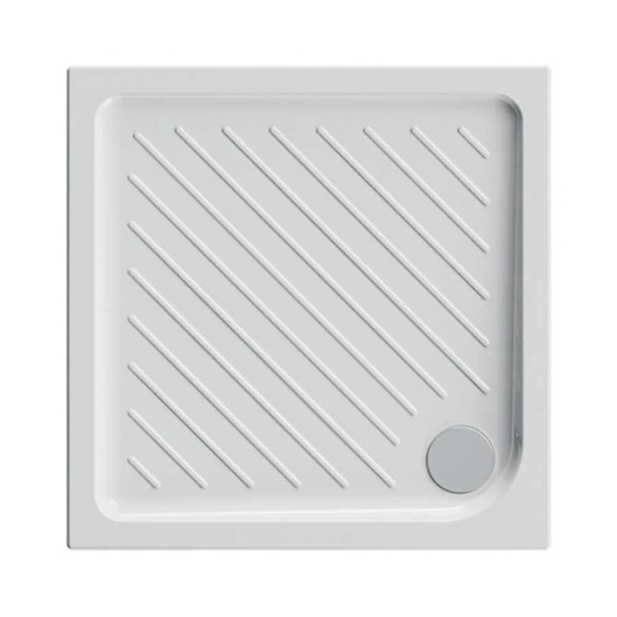 Dolomite ceramic shower tray 80x80 Height 7 cm square model Gemma 2