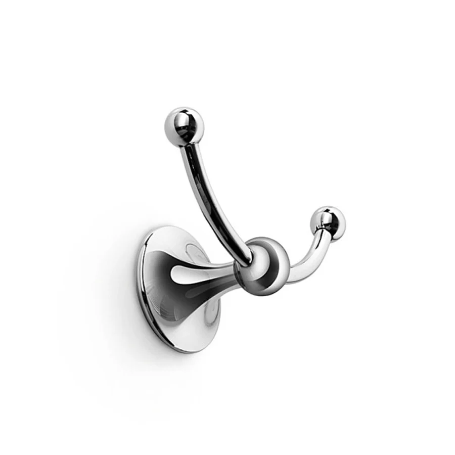 Dubbel towel holder chrome brass Lineabeta model Venessia
