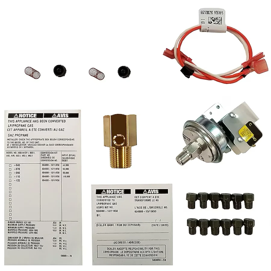 ROYALTON LP Conversion Kit 2-Stage Gas Furnaces - Multiple Colors/Finishes - Compatible ROYALTON 80G2 and 95G2 Models - Li...
