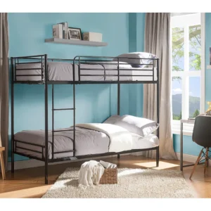 Stapelbed DUOTIS II - 2 x 90 x 190 cm - Zwart - Koop nu puur en goedkoop online