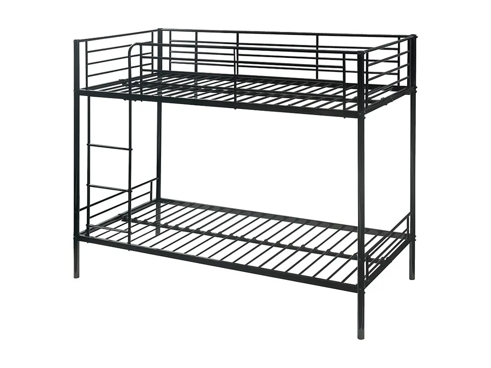 Stapelbed DUOTIS II - 2 x 90 x 190 cm - Zwart - Koop nu puur en goedkoop online