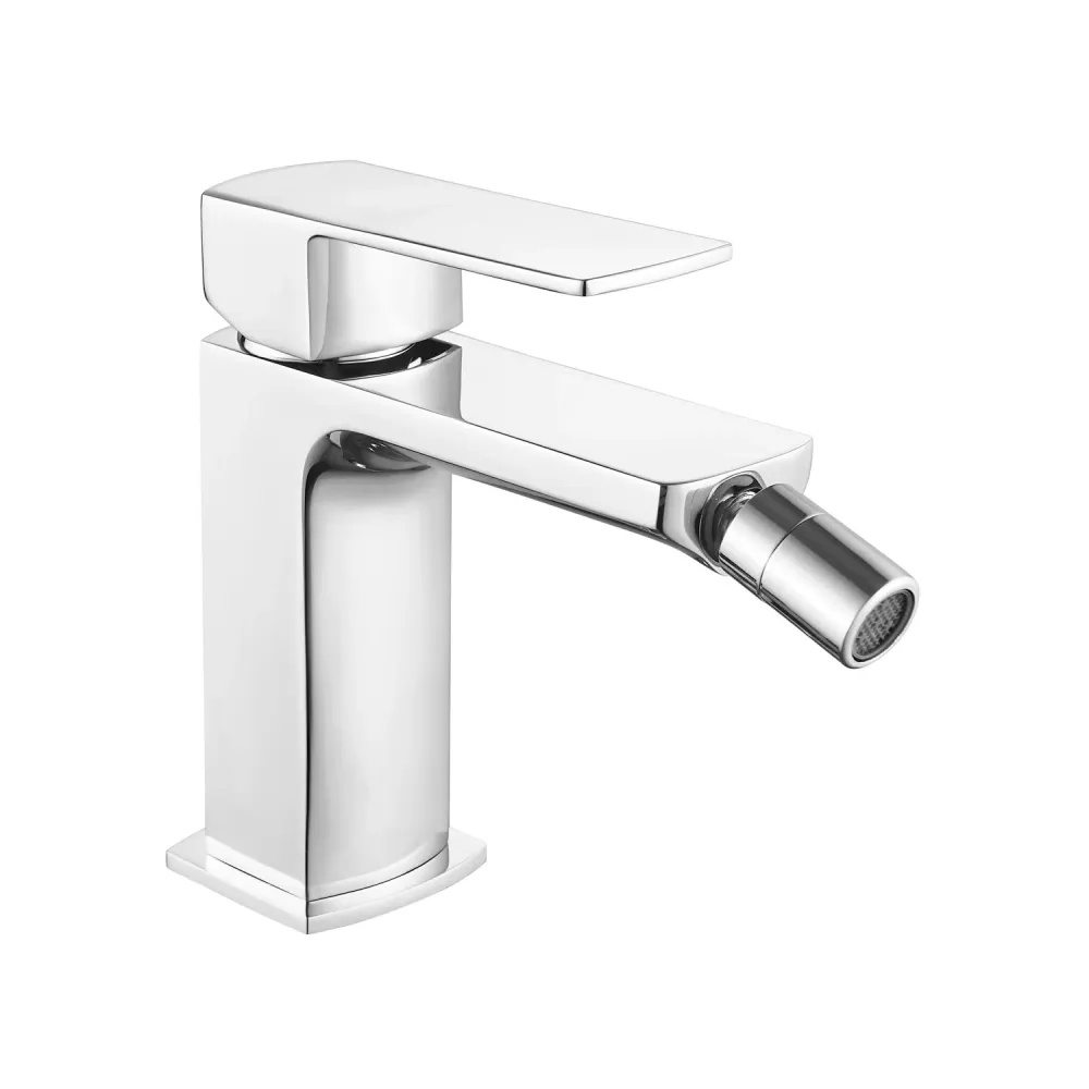 Pair built- faucet mixers washbasin and bidet Fire series chrome-plated messing Compleet Set | Inclusief Montagekit