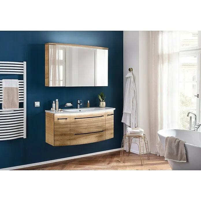 Camargue Swing K Inbouwwastafel - 120,5 x 16 cm, Keramiek